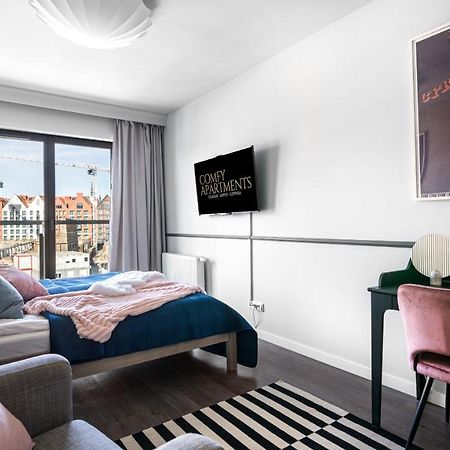 Waterlane W Oknami Na Rzeke - Marina View - Comfy Apartments Danzig Exterior foto