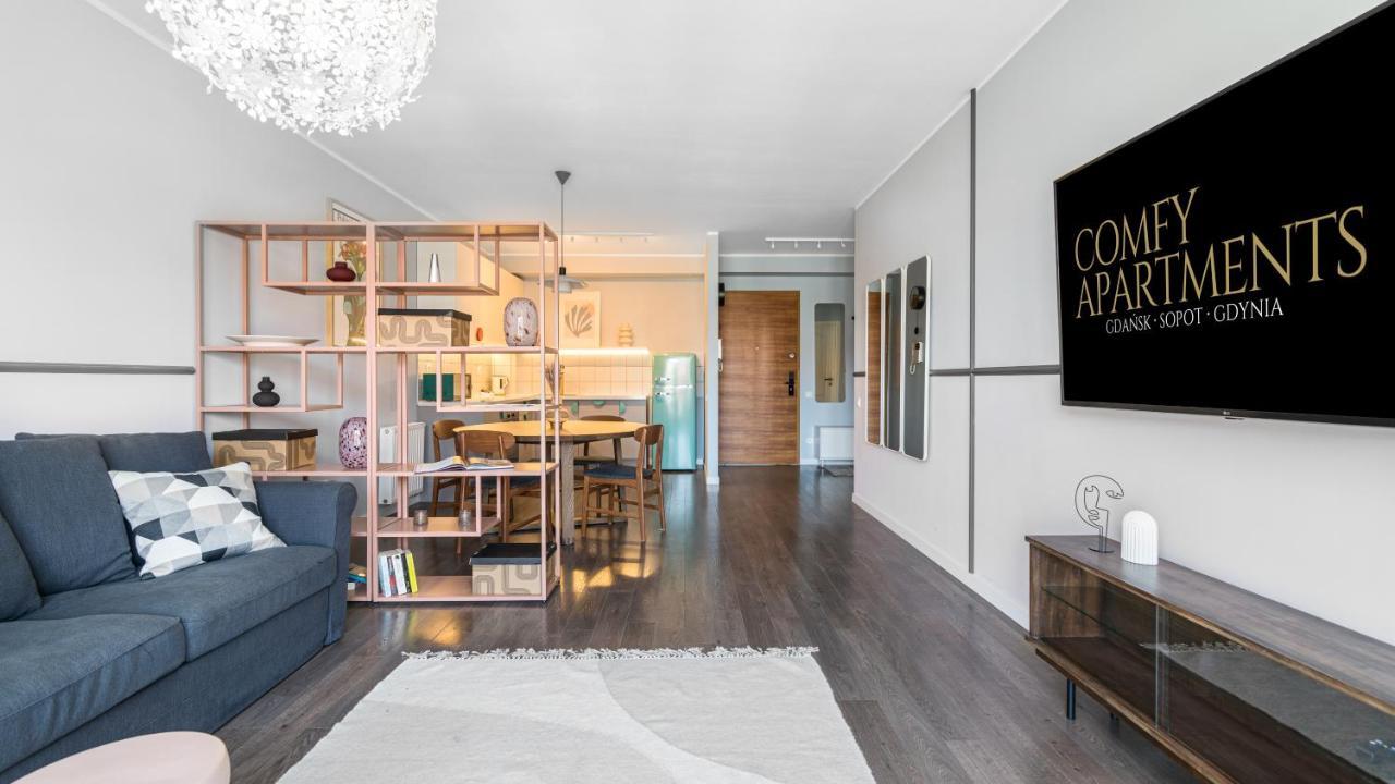 Waterlane W Oknami Na Rzeke - Marina View - Comfy Apartments Danzig Exterior foto