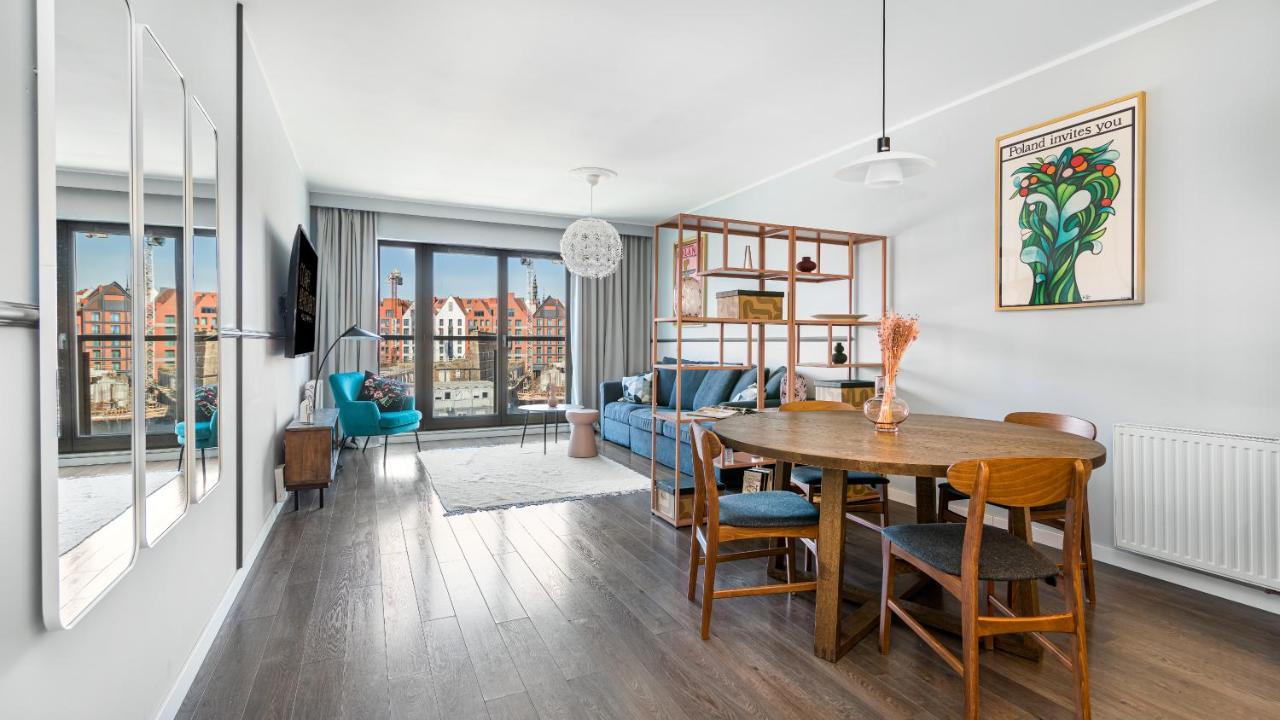 Waterlane W Oknami Na Rzeke - Marina View - Comfy Apartments Danzig Exterior foto